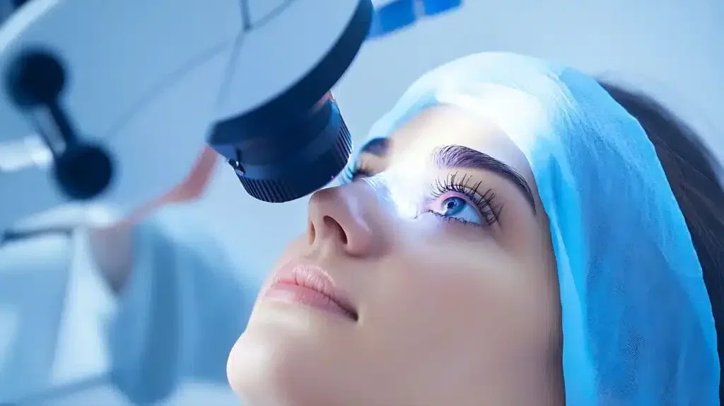 patient undergoing lasik high-tech clinical wavefront technology precision care approach involved 1 optimised